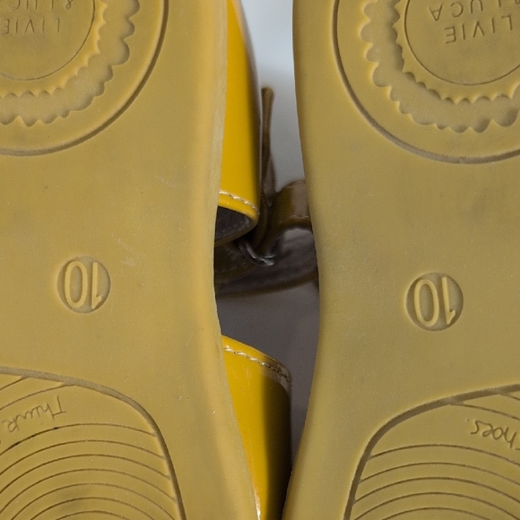 Livie & Luca Yellow Dress Shoes with Vintage Charm - Picture 9 of 10